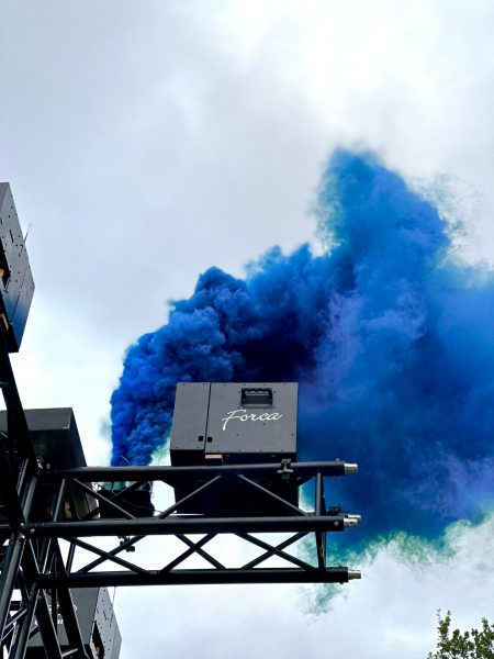 Pyropol Fallschirmspringer Rauch, 60 Sekunden, blau – Bild 3
