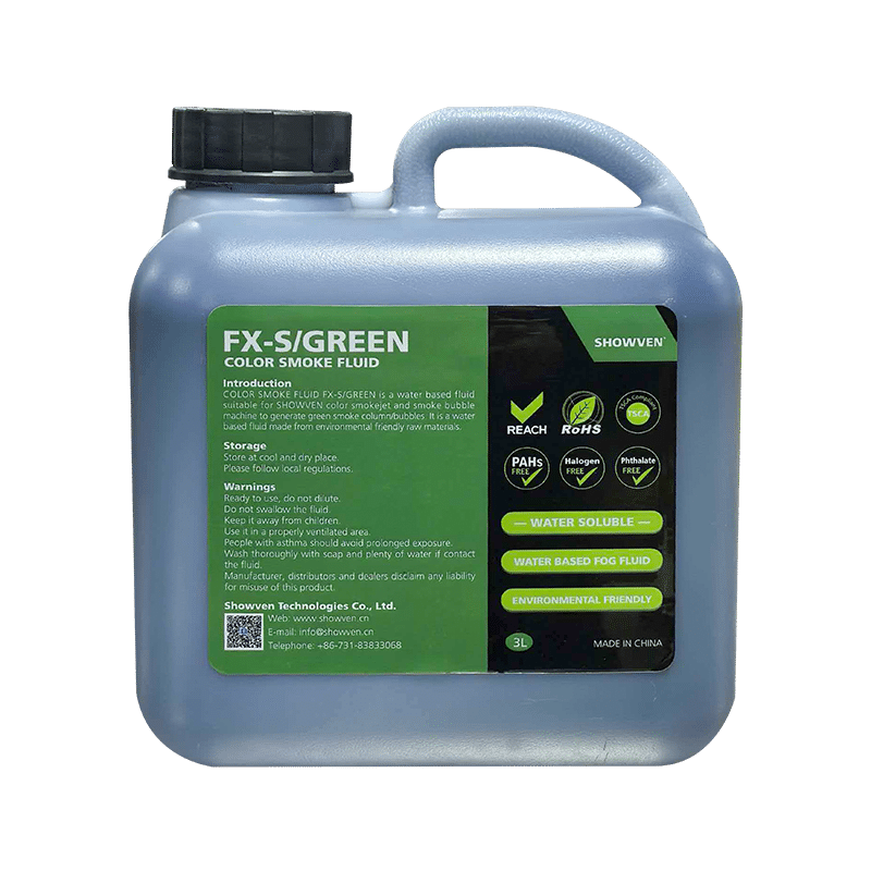 Showven FX-S/GREEN Color Smoke Fluid VE - 4x3l – Bild 2