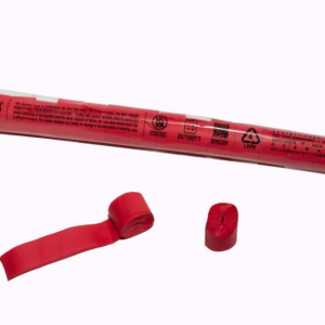 Konfetti Fabrik Papier Streamer red rot 20m x 2,5cm
