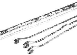 MAGICFX® Metallic Streamer Silber 5m x 0,85cm 50 Polybags