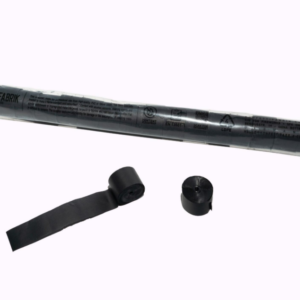 Konfettifabrik Papier Streamer black 20mx2,5cm