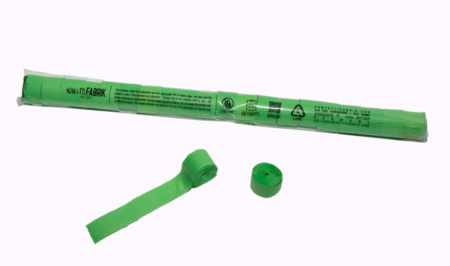 Konfettifabrik Papier Streamer light green 20mx2,5cm