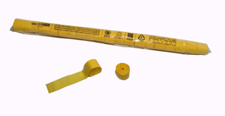 Konfettifabrik Papier Streamer yellow 10mx2,5cm