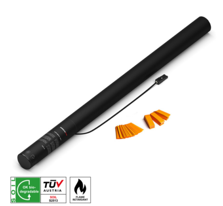 MAGICFX® Electric Shot Cannon 80cm Papier Konfetti Orange