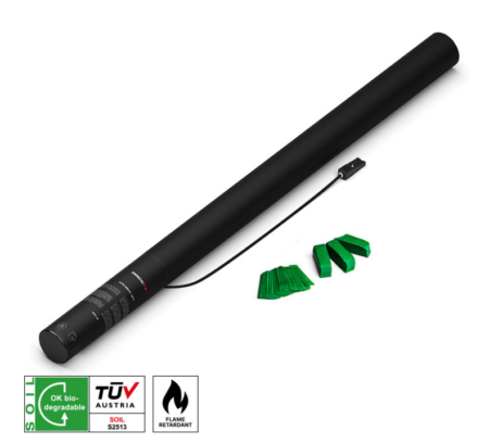 MAGICFX® Electric Shot Cannon 80cm Papier Konfetti Dunkelgrün