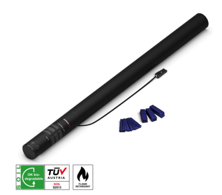 MAGICFX® Electric Shot Cannon 80cm Papier Konfetti Dunkelblau