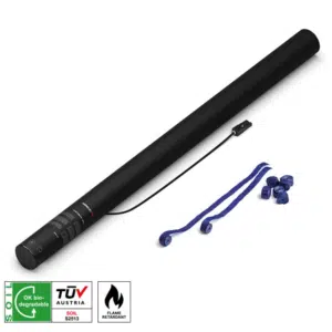 MAGICFX® Electric Shot Cannon 80cm Papier Streamer Dunkelblau