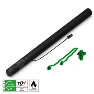 MAGICFX® Electric Shot Cannon 80cm Papier Streamer Dunkelgrün