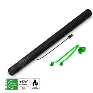 MAGICFX® Electric Shot Cannon 80cm Papier Streamer Hellgrün
