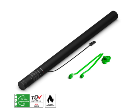 MAGICFX® Electric Shot Cannon 80cm Papier Streamer Hellgrün