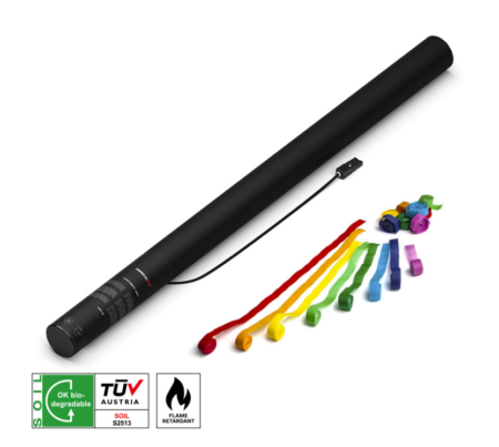 MAGICFX® Electric Shot Cannon 80cm Papier Streamer Multicolor Bunt