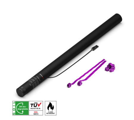 MAGICFX® Electric Shot Cannon 80cm Papier Streamer Violett