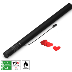 MAGICFX® Electric Shot Cannon 80cm Papier Konfetti Rote Herzen