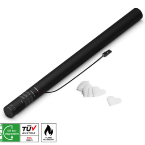 MAGICFX® Electric Shot Cannon 80cm Papier Konfetti Weiße Herzen