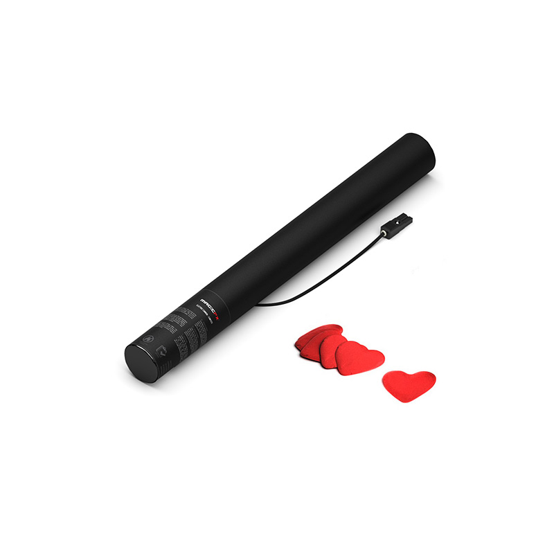 MAGICFX® Electric Shot Cannon 50cm Papier Konfetti Herzen Rot