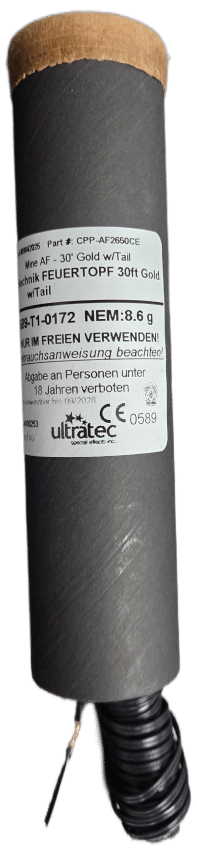 Bühnenfeuertopf Gold