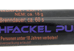 Rauchfackel purpur, 60 Sek., T1
