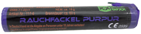 Rauchfackel purpur, 60 Sek., T1