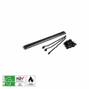 MAGICFX® Paper Streamer Black 5m x 0,85cm 1x VE - 50 Polybags á 100 st.